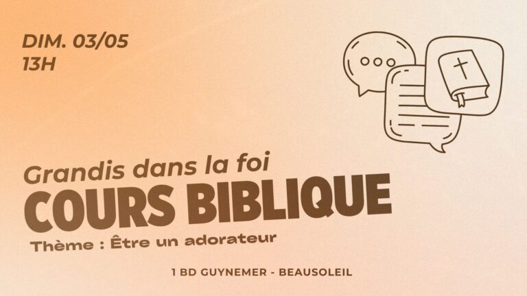 cours biblique